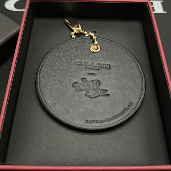NWT Coach Wizard of Oz Limited Edition Leather Bag Charm Chain Keychain FOB Ruby - Picture 4 of 7